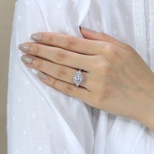 Art Deco Engagement Ring Oval Cut Diamond Simulant Vintage Ring 2.25 cttw